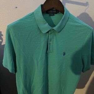 US Polo ASSN Large Green Polo
